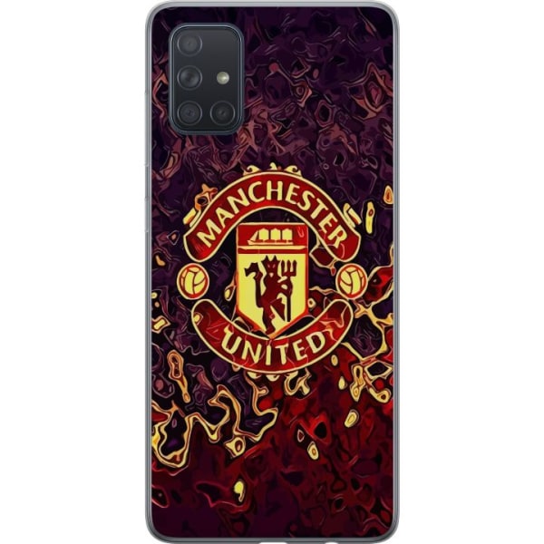 Samsung Galaxy A71 Gennemsigtig cover Manchester United