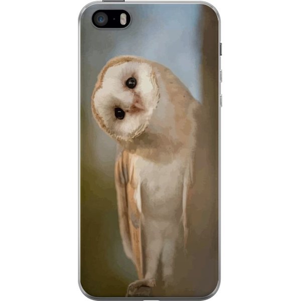 Apple iPhone 5s Läpinäkyvä kuori Uggla Utelias Katse Lintumotiivi Metsä Luonto Grafinen Suunnittelu Suosittu Motiivi Eläin Teema Koriste
