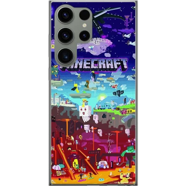 Kompatibelt Mobilskal till Samsung Galaxy S23 Ultra MineCraft