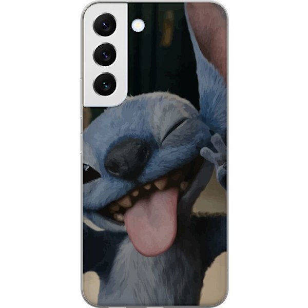 Samsung Galaxy S22+ 5G Genomskinligt Skal Stitch Söt Alien – Blå Favorit från Yttre Rymden