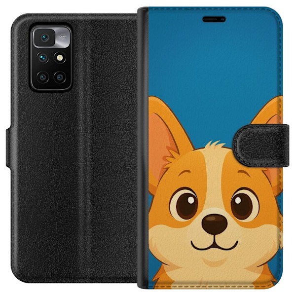 Xiaomi Redmi 10 Tegnebogsetui Hello Corgi
