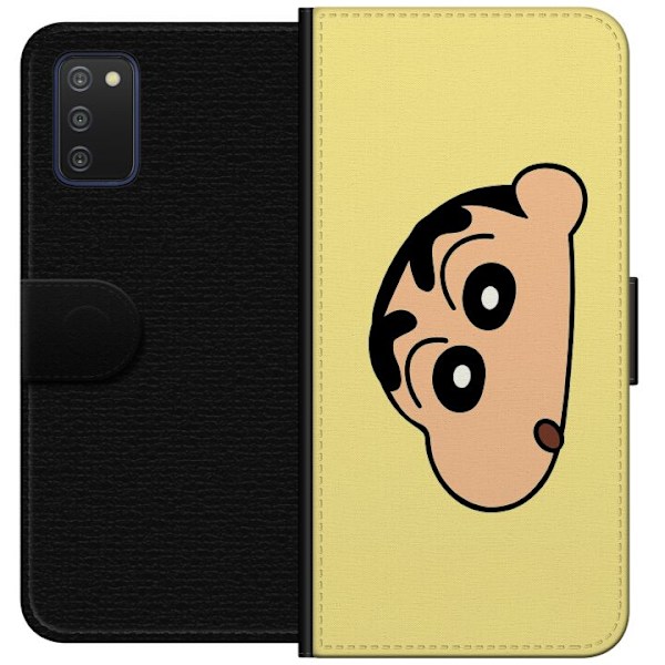 Samsung Galaxy A03s Lompakkokotelo Peeking Shinchan