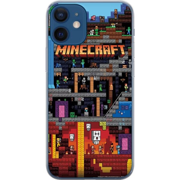 Kompatibelt Mobildeksel til Apple iPhone 12 Minecraft