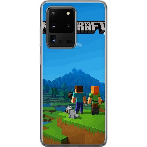 Samsung Galaxy S20 Ultra Läpinäkyvä kuori Minecraft Key Art
