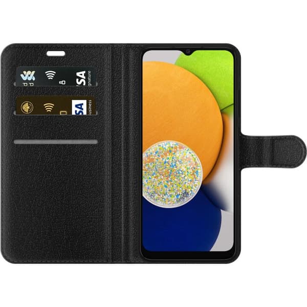 Kompatibel Tegnebogsetui til Samsung Galaxy A03 Pringles gul