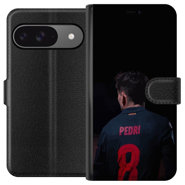 Google Pixel 9 Pro Lompakkokotelo Pedri FC Barcelona Jalkapall