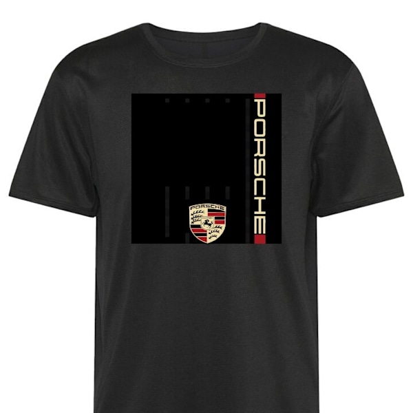 Trenings T-skjorte | Sport T-skjorte for Voksen Porsche svart Medium