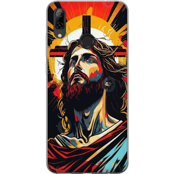 Huawei P smart 2019 Läpinäkyvä kuori Jeesus ja Kortti - usk
