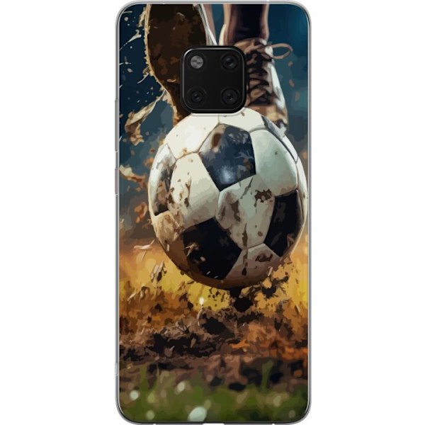 Huawei Mate 20 Pro Gjennomsiktig deksel Fotball