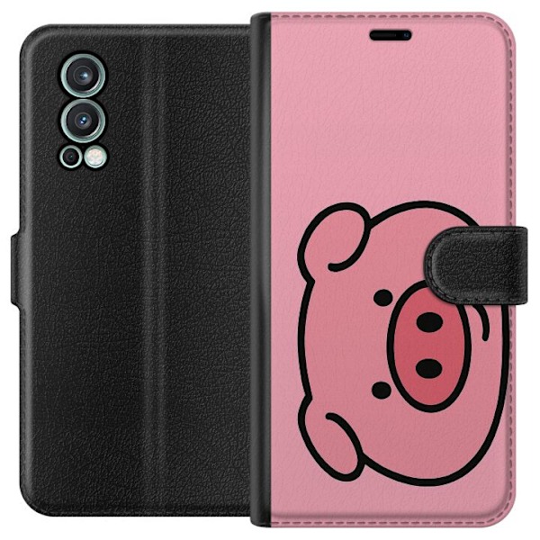 OnePlus Nord 2 5G Plånboksfodral Kawaii Piggy