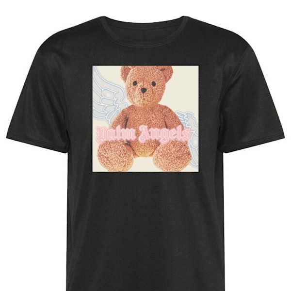 Trænings T-shirt | Sport T-shirt til Voksen Palm Angels Teddy sort 5X-Large