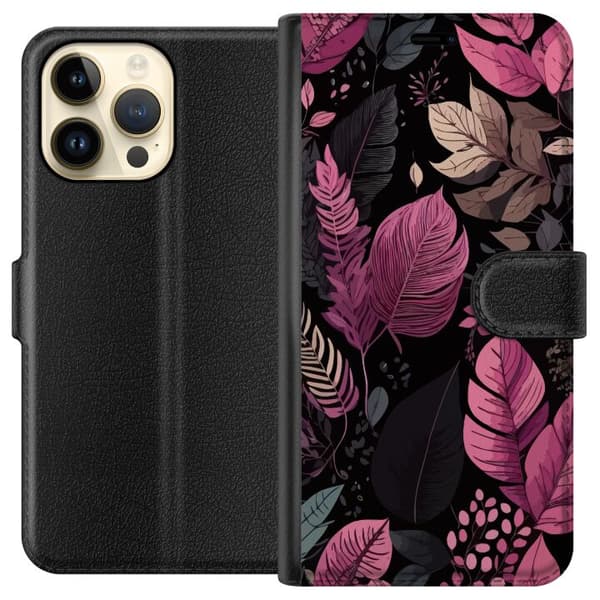 Kompatibelt Plånboksfodral till Apple iPhone 14 Pro Max Blommor