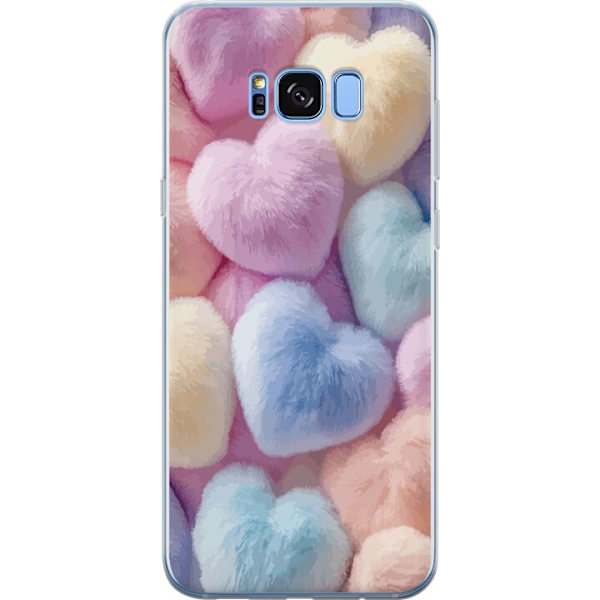 Samsung Galaxy S8 Genomskinligt Skal Hjärtan Kärlek Grafisk Design Romantiskt Motiv Populärt Symbol Grafiskt Mönster Dekoration