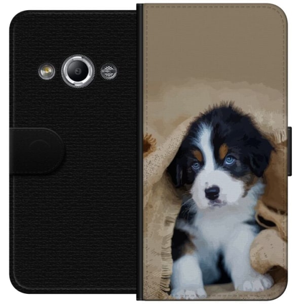 Samsung Galaxy Xcover 3 Plånboksfodral Hundbebis