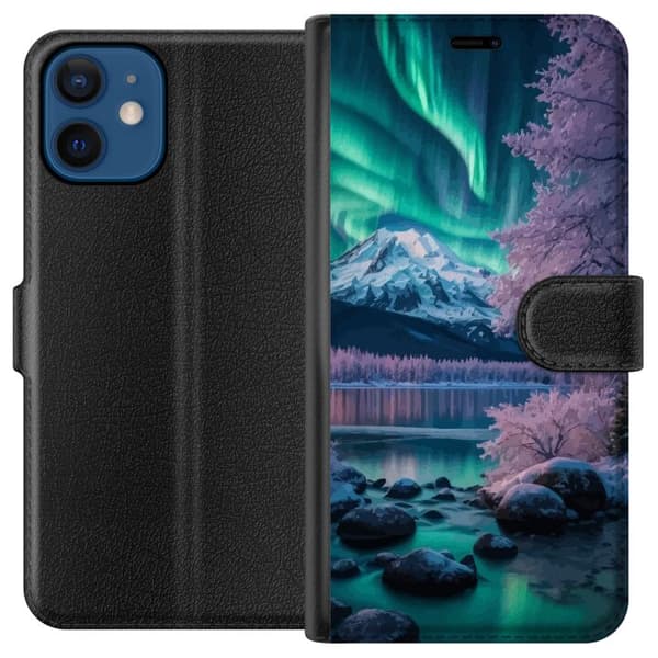 Kompatibel Tegnebogsetui til Apple iPhone 12 mini Norrsken