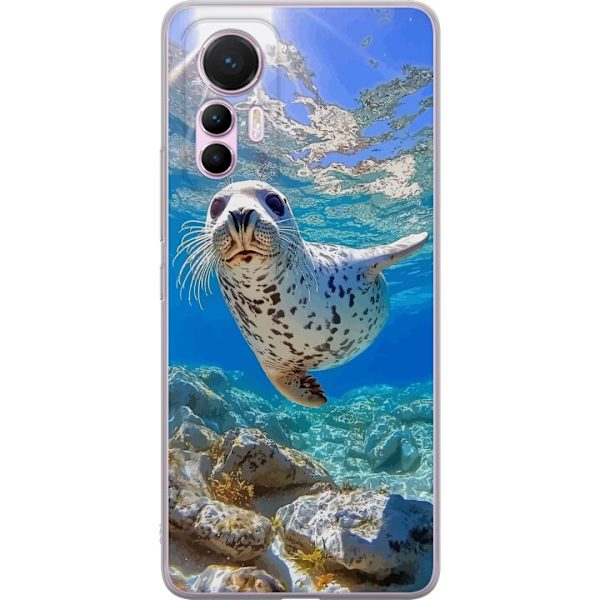 Xiaomi 12 Lite Läpinäkyvä kuori Myynti Meri Uiminen Eläinaihe Luonto Vesimotiivi Sininen Suunnittelu Meriteema Suosittu Motiivi Villieläimet