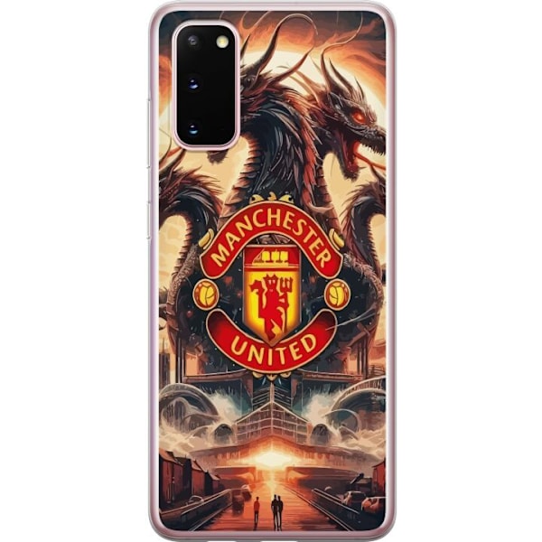 Samsung Galaxy S20 Gennemsigtig cover Manchester United