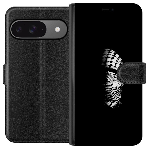 Google Pixel 9 Pro Tegnebogsetui Keffiyeh-mønster - klassisk