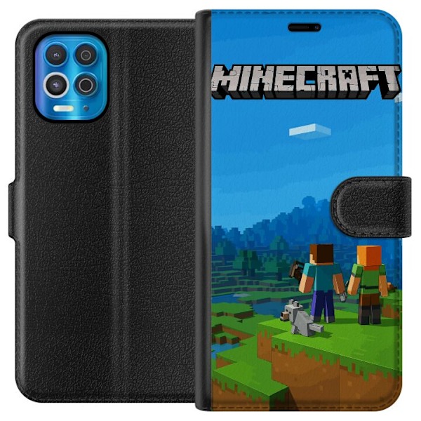 Motorola Edge S Plånboksfodral Minecraft Key Art