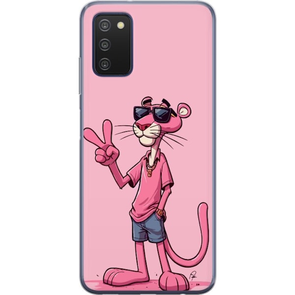 Samsung Galaxy A03s Läpinäkyvä kuori Pink Panter Peace