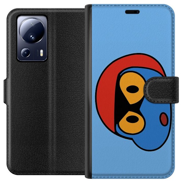 Xiaomi 13 Lite Tegnebogsetui Bold Bot Head