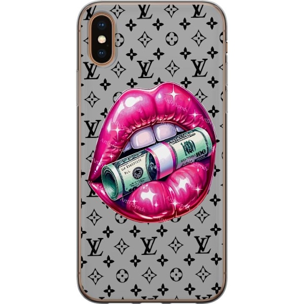 Apple iPhone XS Läpinäkyvä kuori LV Money Lip