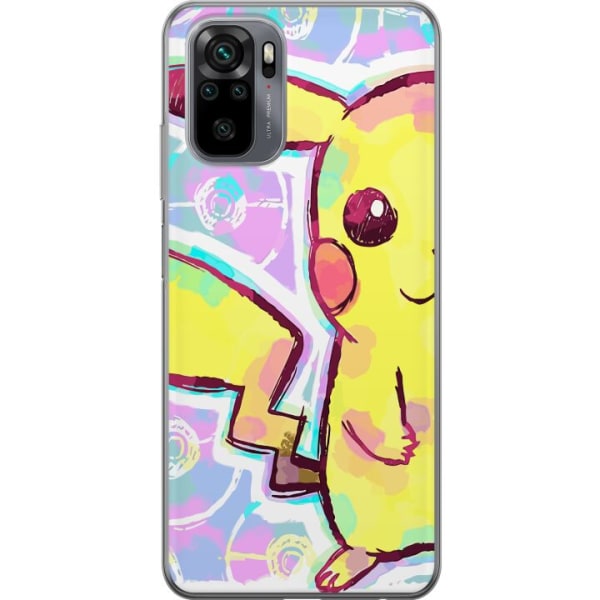 Xiaomi Redmi Note 10S Gennemsigtig cover Pikachu 3D