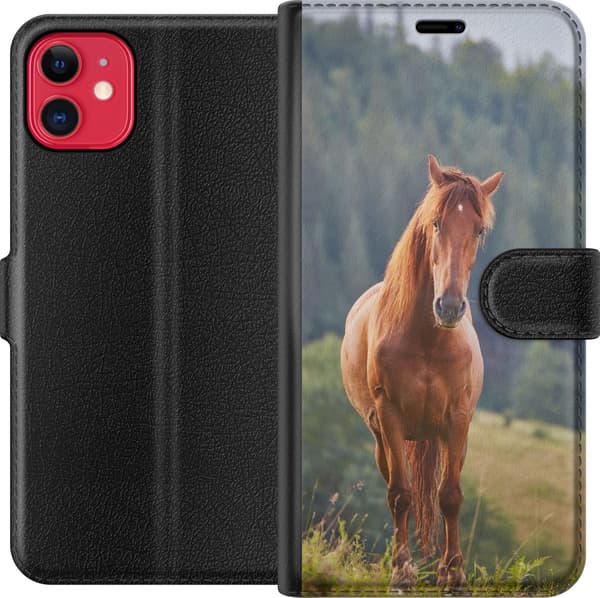 Yhteensopiva Lompakkokotelo Apple iPhone 11 Hevoset