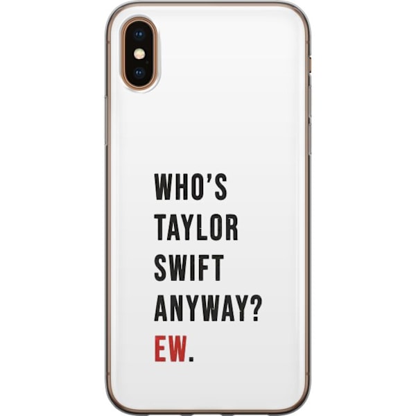 Apple iPhone XS Max Läpinäkyvä kuori Taylor Swift