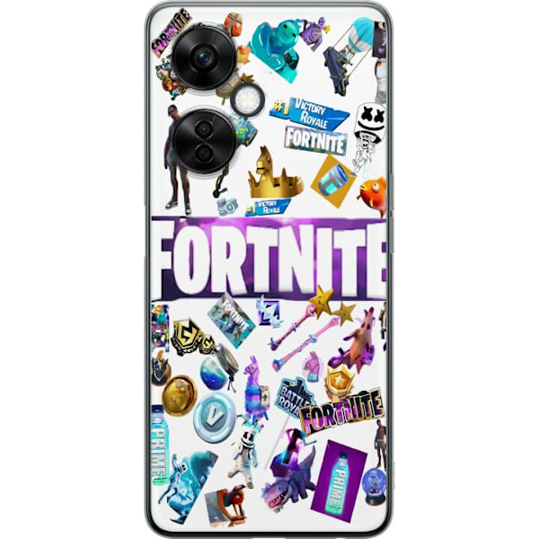 OnePlus Nord CE3 Läpinäkyvä kuori Fortnite