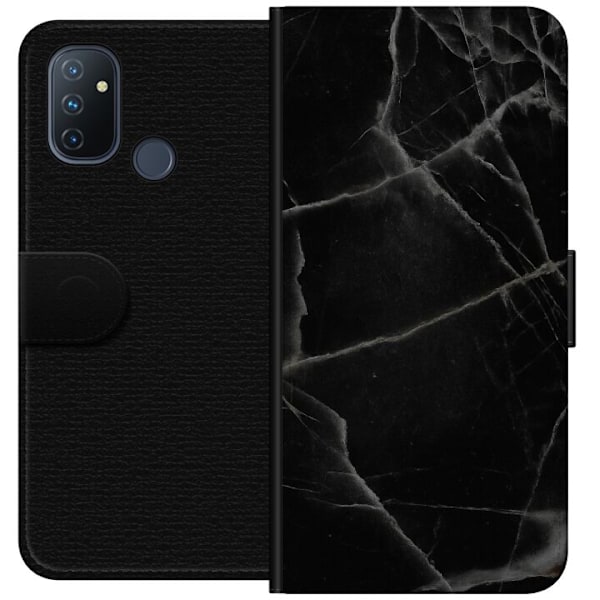 OnePlus Nord N100 Plånboksfodral Svart marmor