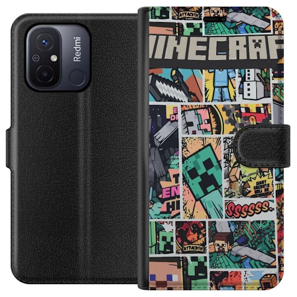 Xiaomi Redmi 12C Plånboksfodral Minecraft Art
