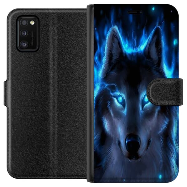 Kompatibelt Plånboksfodral till Samsung Galaxy A41 Wolf