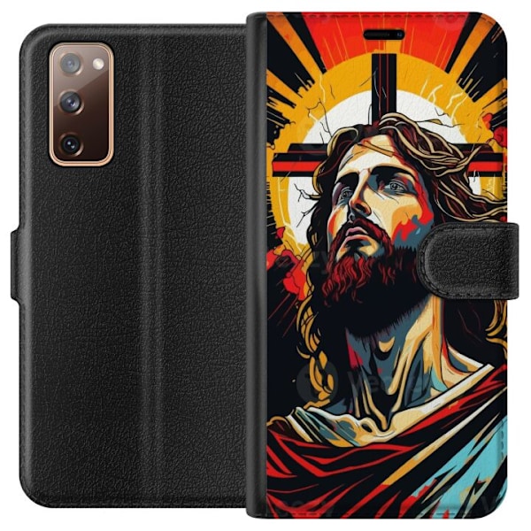 Samsung Galaxy S20 FE Lompakkokotelo Jeesus ja Kortti - uskonn