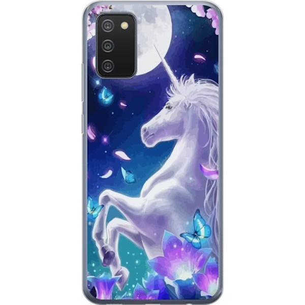 Samsung Galaxy A02s Genomskinligt Skal Unicorn