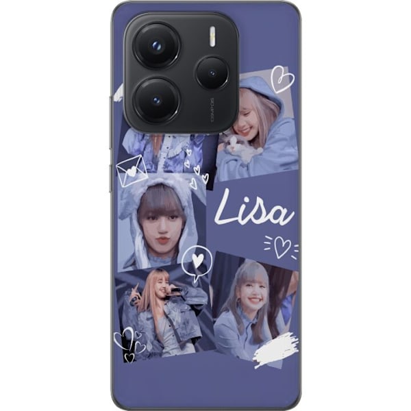 Xiaomi Redmi Note 14 Läpinäkyvä kuori Lisa Blackpink – Aesthetic K-pop Queen