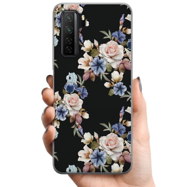 Huawei P40 lite 5G TPU Mobildeksel Blomstre