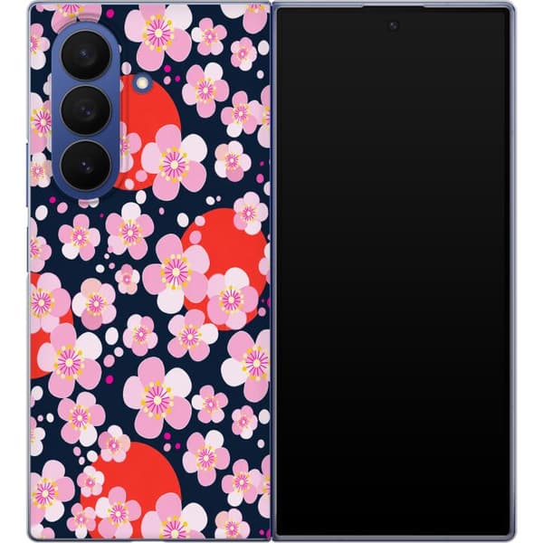 Kompatibelt Mobildeksel til Samsung Galaxy Z Fold8 Ultra Blå sakuragrafikk blå