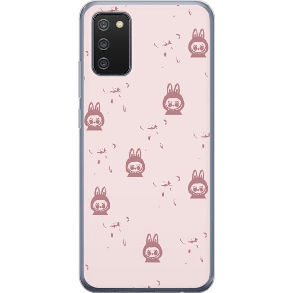 Samsung Galaxy A02s Läpinäkyvä kuori Labubu Neon Pop - Neonvärinen pop art hirviö