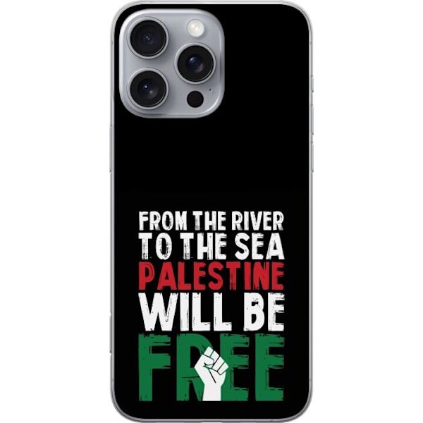 Apple iPhone 16 Pro Max Läpinäkyvä kuori Vapauta Palestiina