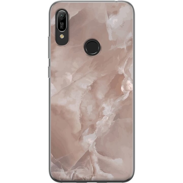 Huawei Y6 (2019) Gjennomsiktig deksel Marmor Rosa