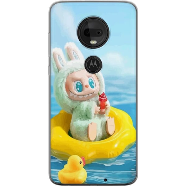 Motorola Moto G7 Gjennomsiktig deksel Labubu Stripe Attack - S