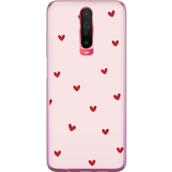 Xiaomi Redmi K30 Genomskinligt Skal Hjärtan