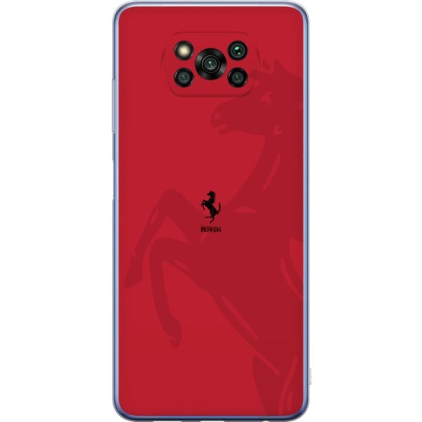 Xiaomi Poco X3 Pro Läpinäkyvä kuori Ferrari