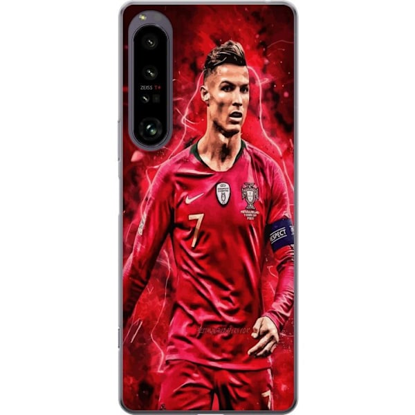 Sony Xperia 1 IV Genomskinligt Skal Ronaldo Skills – CR7 Design för Äkta Supporters