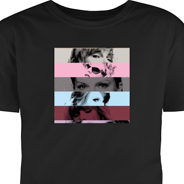 T-shirt för Vuxen | Klassisk Vuxen-T-shirt Taylor Swift svart M