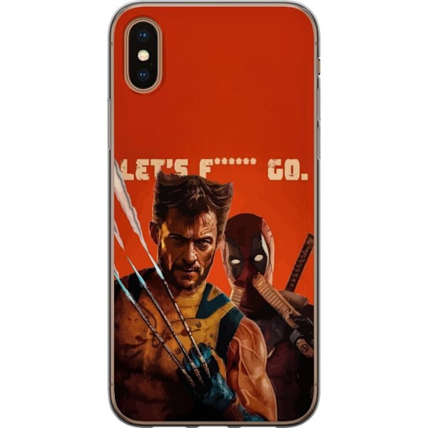 Apple iPhone XS Genomskinligt Skal Deadpool & Wolverine