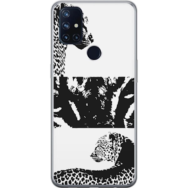 OnePlus Nord N10 5G Gjennomsiktig deksel Leopard Faces