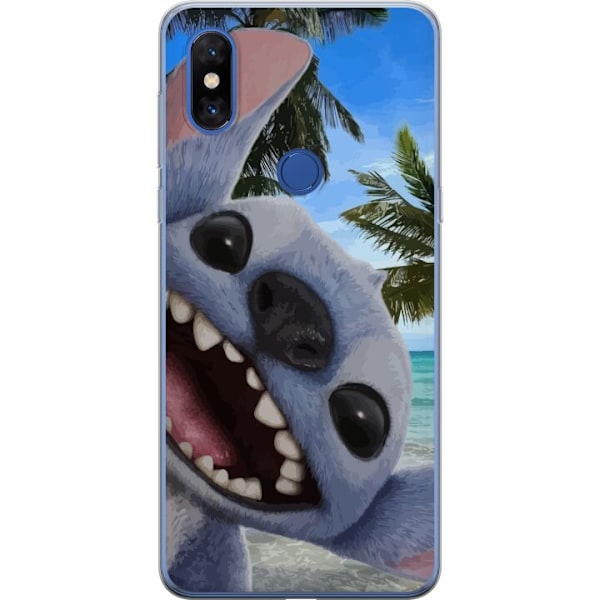 Xiaomi Mi Mix 3 Genomskinligt Skal Stitch mobilskal med Palmer i söt vänskapsdesign