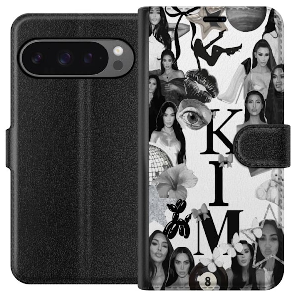 Google Pixel 9 Pro XL Plånboksfodral Kim Kardashian – Aesthetic Look 2025